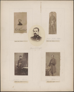 Five portraits: [two of] Thomas A. Smyth, [Prince] Felix Salm Salm, William Stough, Silas Strickland