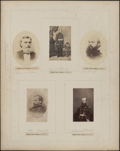 Five portraits: James H. Stokes, William K. Strong, J. P. Slough, William Stough, Albin Schoepf