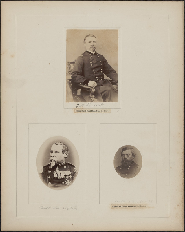 Three portraits: T. M. Vincent, Ernest Von Vegesack, [Israel] Vogdes