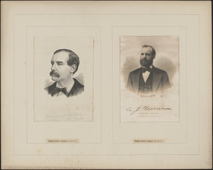 Two portraits: Francis A. Walker, Adoniram J. Warner