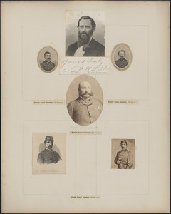Six portraits: James A. Wilcox, F. H. West, Thomas F. Wildes, Mark F. Wentworth, [two of] Billy Wilson