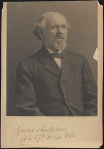 James Anderson, Company I 17th Massachusetts Volunteers