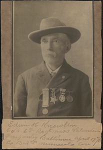 Edwin H. Knowlton, Company B, 6th Regiment Massachusetts Volunteers Infantry, Baltimore April 19, 1906, Company B, 2nd Minnesota Cavalry