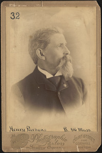 Henry Parsons, Sergeant, Company B, 46th Regiment Massachusetts Infantry