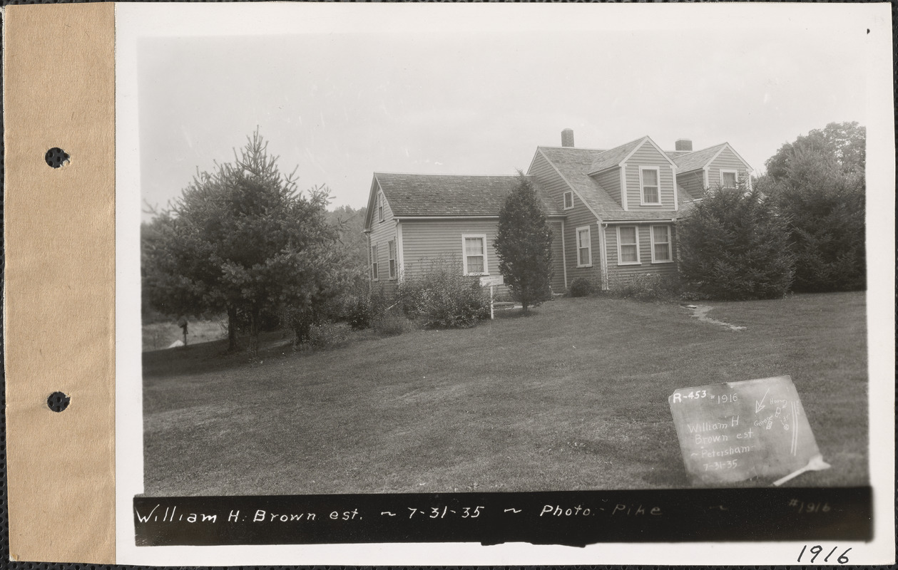 William H. Brown estate, house ("Nichewaug Lodge"), Petersham, Mass