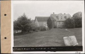 William H. Brown estate, house ("Nichewaug Lodge"), Petersham, Mass., July 31, 1935