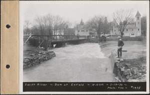 Swift River - dam at Enfield, flood photo, Enfield, Mass., Mar. 19, 1936