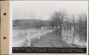 Swift River - West Branch bridge on Packardsville Road, flood photo, Mass., Mar. 19, 1936