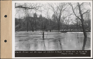 Swift River - bridge at Smith's Village, flood photo, Enfield, Mass., Mar. 19, 1936