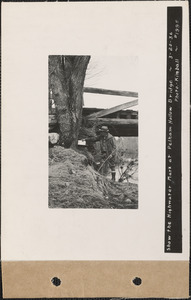Swift River - West Branch, showing the high water mark at Pelham Hollow Bridge, flood photo, Pelham, Mass., Mar. 20, 1936