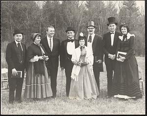 Group in period costumes