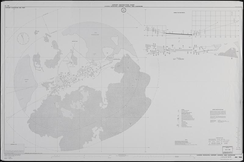Airport obstruction chart, OC 785, Laconia Municipal Airport, Laconia, New Hampshire