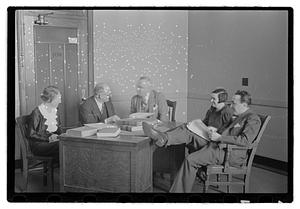 Group at table