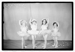 Girl ballet dancers in costume