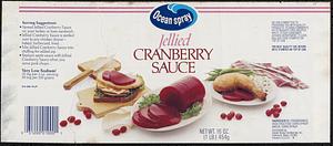 Ocean Spray Jellied Cranberry Sauce Can Label