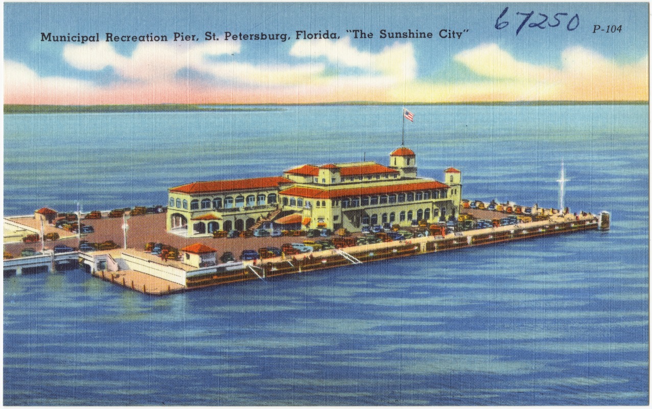 Municipal recreation pier, St. Petersburg, Florida, "the sunshine city"