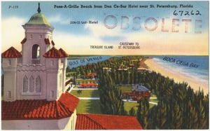 Pass-A-Grill Beach from Don Ce-Sar Hotel, near St. Petersburg, Florida