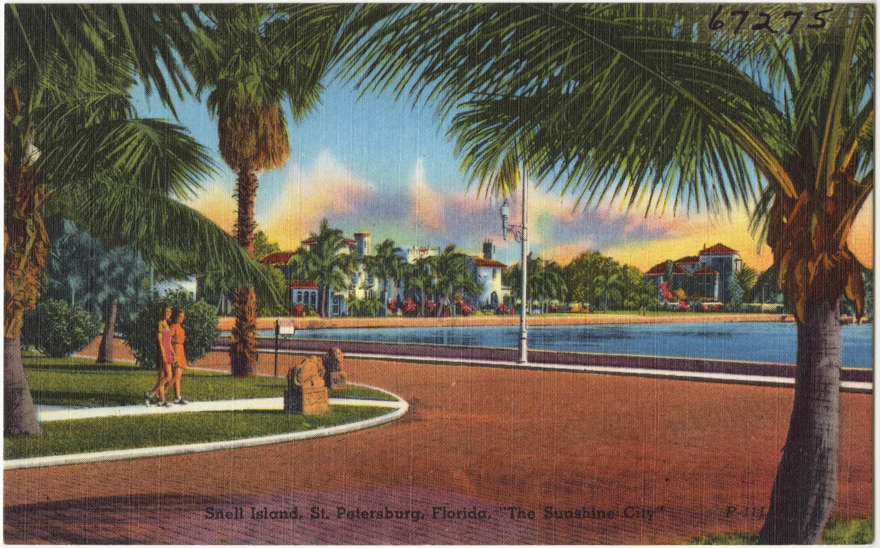 Snell Island, St. Petersburg, Florida, "the sunshine city"