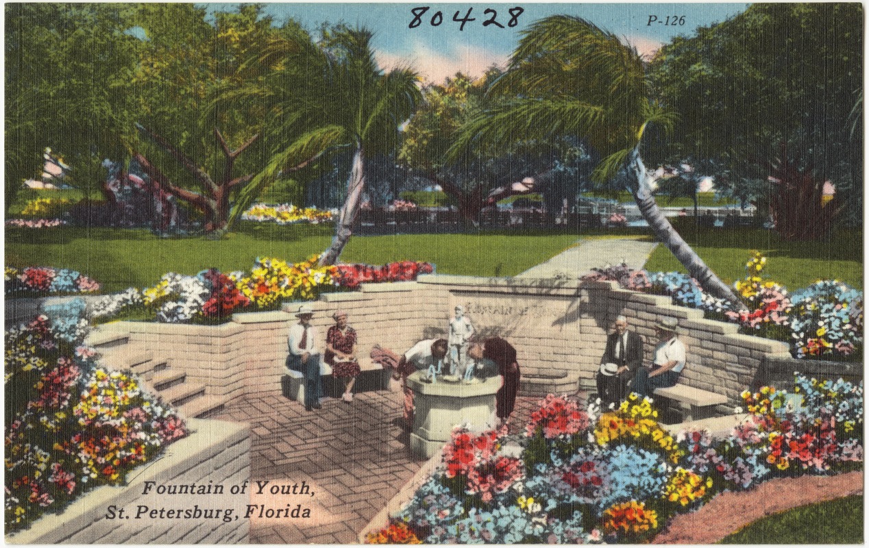 Fountain of Youth, St. Petersburg, Florida, "the sunshine city"
