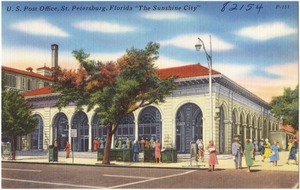 U.S. post office, St. Petersburg, Florida, "the sunshine city"