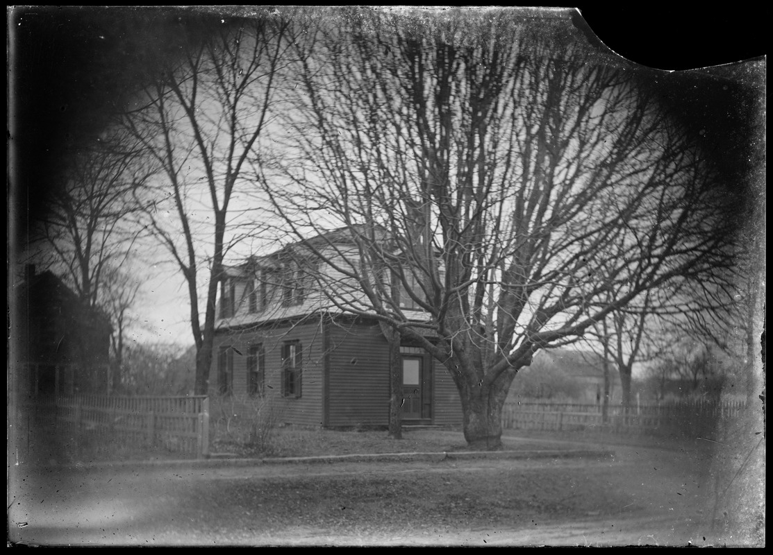 W.T. library ca 1920. Linden trees in front blew down before 1926