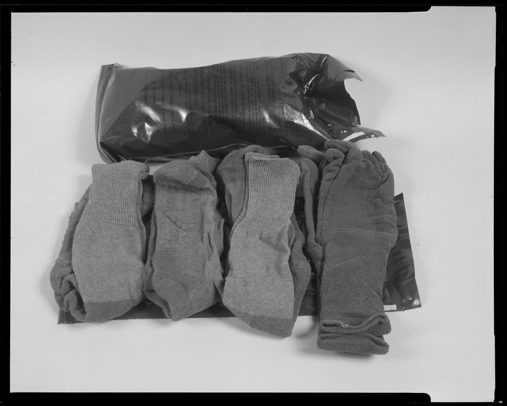 Line item glove and sock set, chemical protective