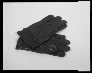 Line item (J-63269) - gloves, shells: leather, black