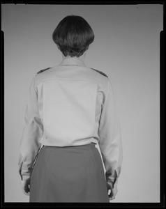Uniform blouse, back view