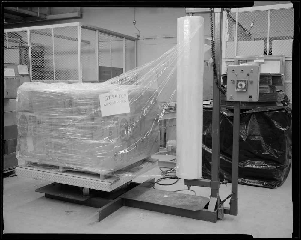 Packaging, stretch wrap loads Digital Commonwealth