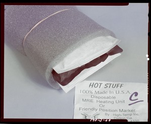 Hot stuff, 100% made in the U.S.A. disposable MRE heating unit or friendly position marker