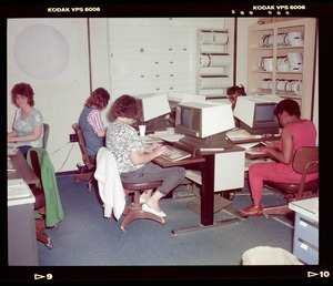Computer sites - crowded area