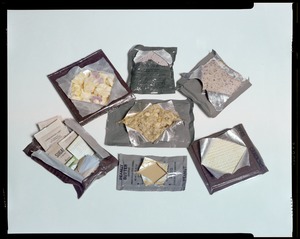 W. Freer, MRE opened & displayed food