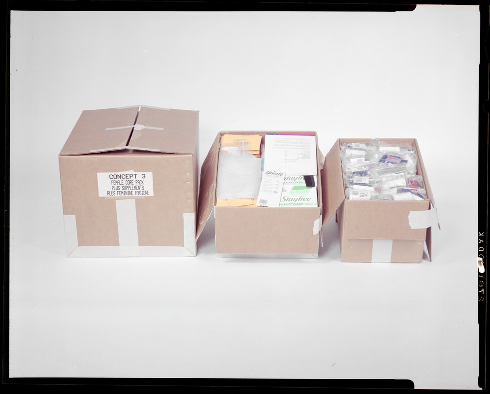 Concept 3, female core pack plus supplements plus feminine hygiene