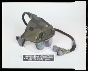 SIPE IHS electro-optics visor with GEN III+ image intensifier, CRT and display optics