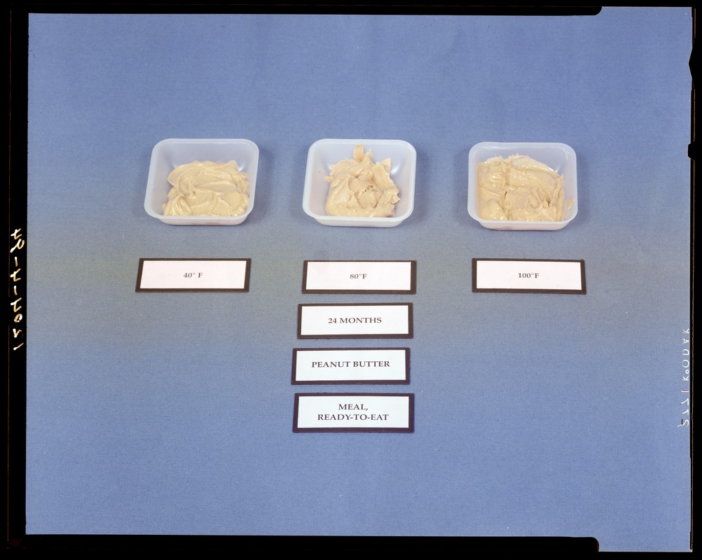Meal Ready to eat Peanut Butter 24 Months Digital Commonwealth