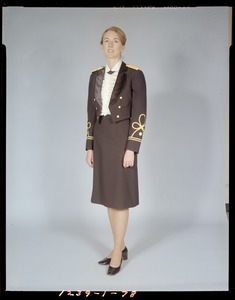 Womans' dress, mess, notched collar, navy