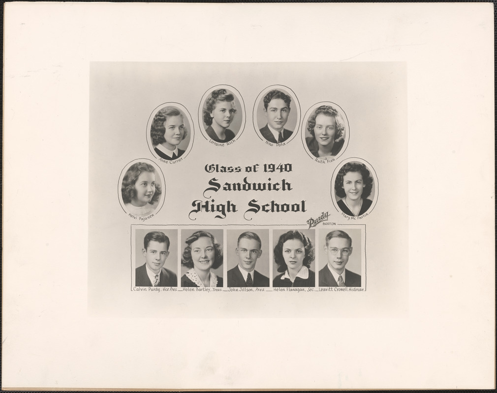 Sandwich High School, class of 1940