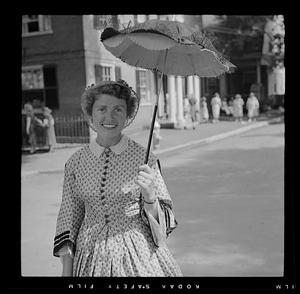 Woman with parasol, Chestnut Street Day