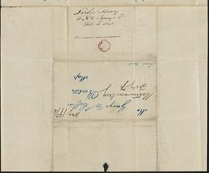 Luke Perry to George Coffin, 1 February 1843