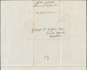 John Webber to George Coffin, 18 June 1845