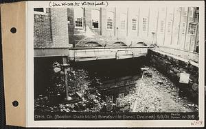 Otis Co. (Boston Duck Mills), canal drained, Bondsville, Palmer, Mass., Sep. 3, 1931