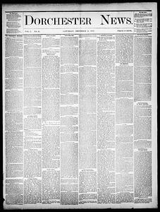 Dorchester News, December 06, 1873