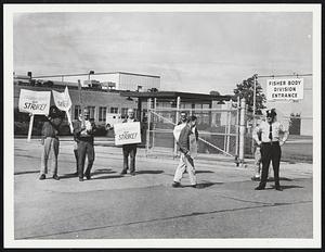 Fisher Body division Framingham on strike.