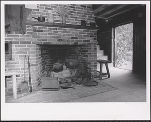 Peak House interior (fireplace)