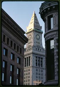Boston 1998: Top of the Customs House Tower that is listed on the National Register