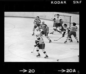 Hockey action, Boston Garden