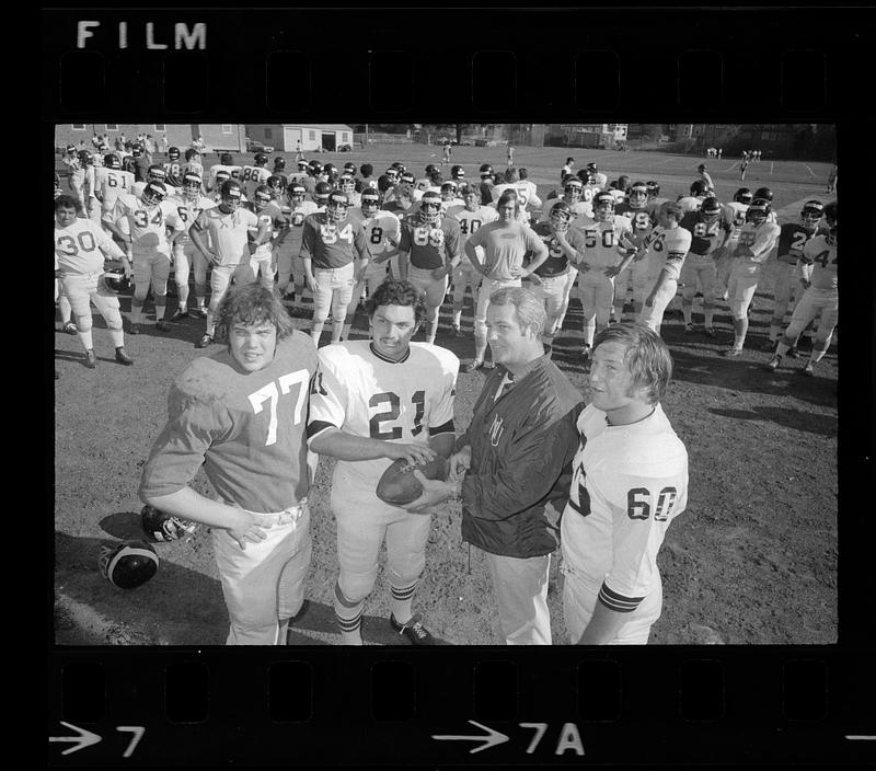 Northeastern University football team and coach, Boston