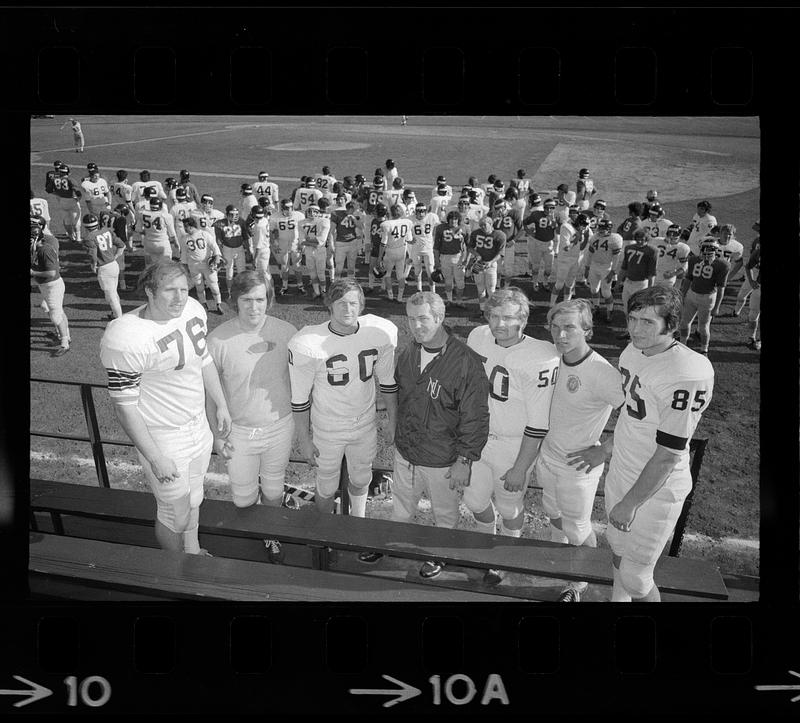 Northeastern University football team and coach, Boston