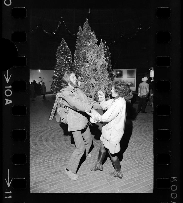 Christmas-time dancing in Cyclorama, South End