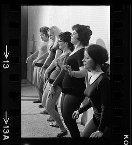 Housewives' belly-dancing class, Roslindale
